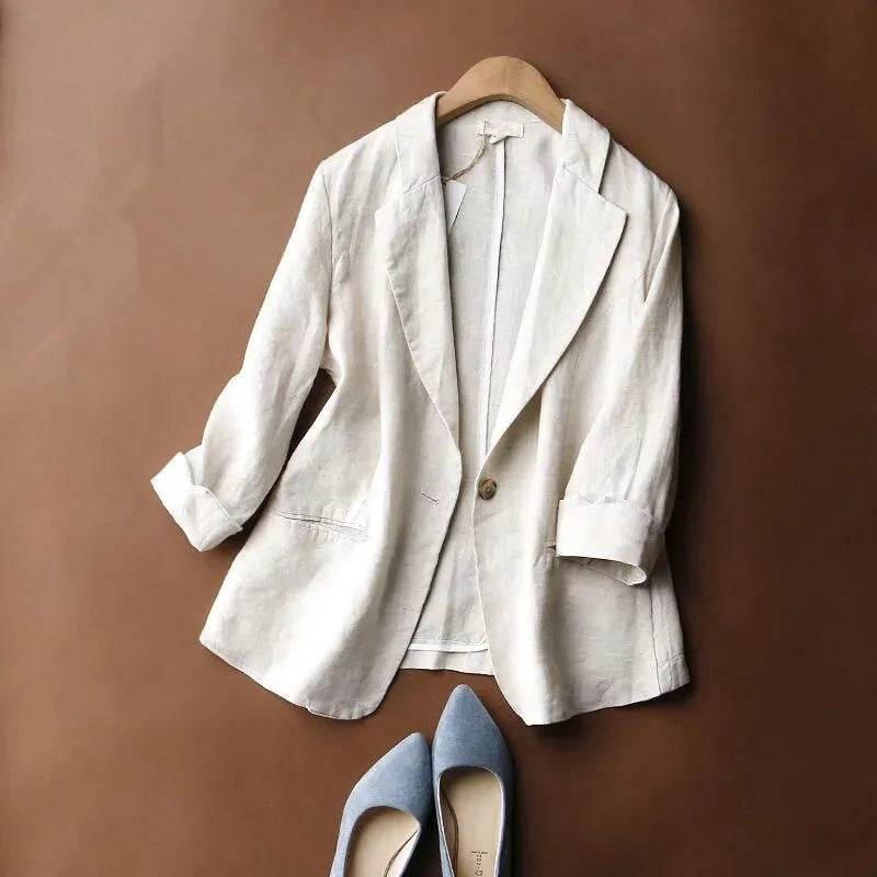 ALENA LEINEN BLAZER - gutaussehen